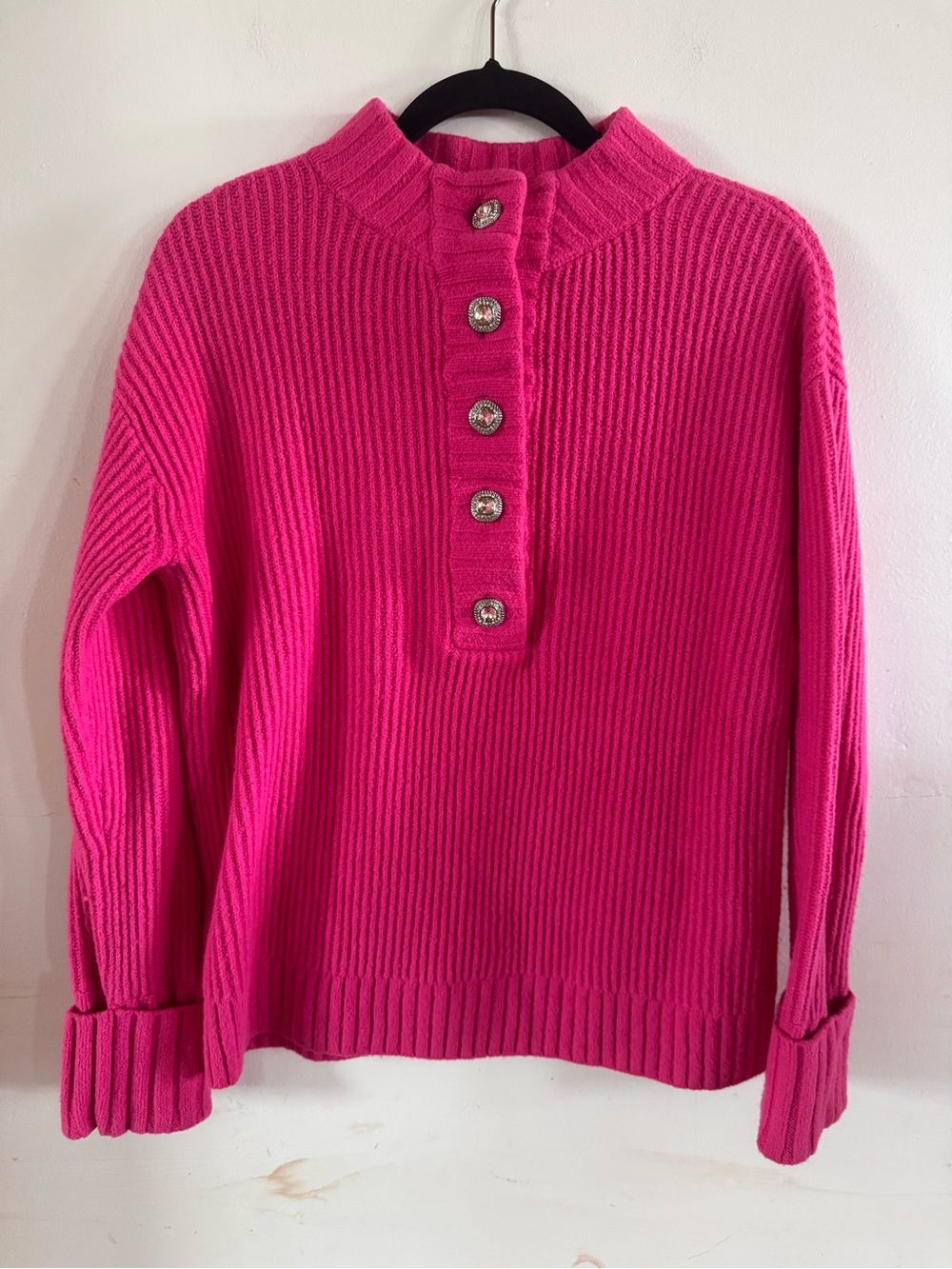 Talbots Women’s S Oversized Sweater Career Winter Sparkle Glamour